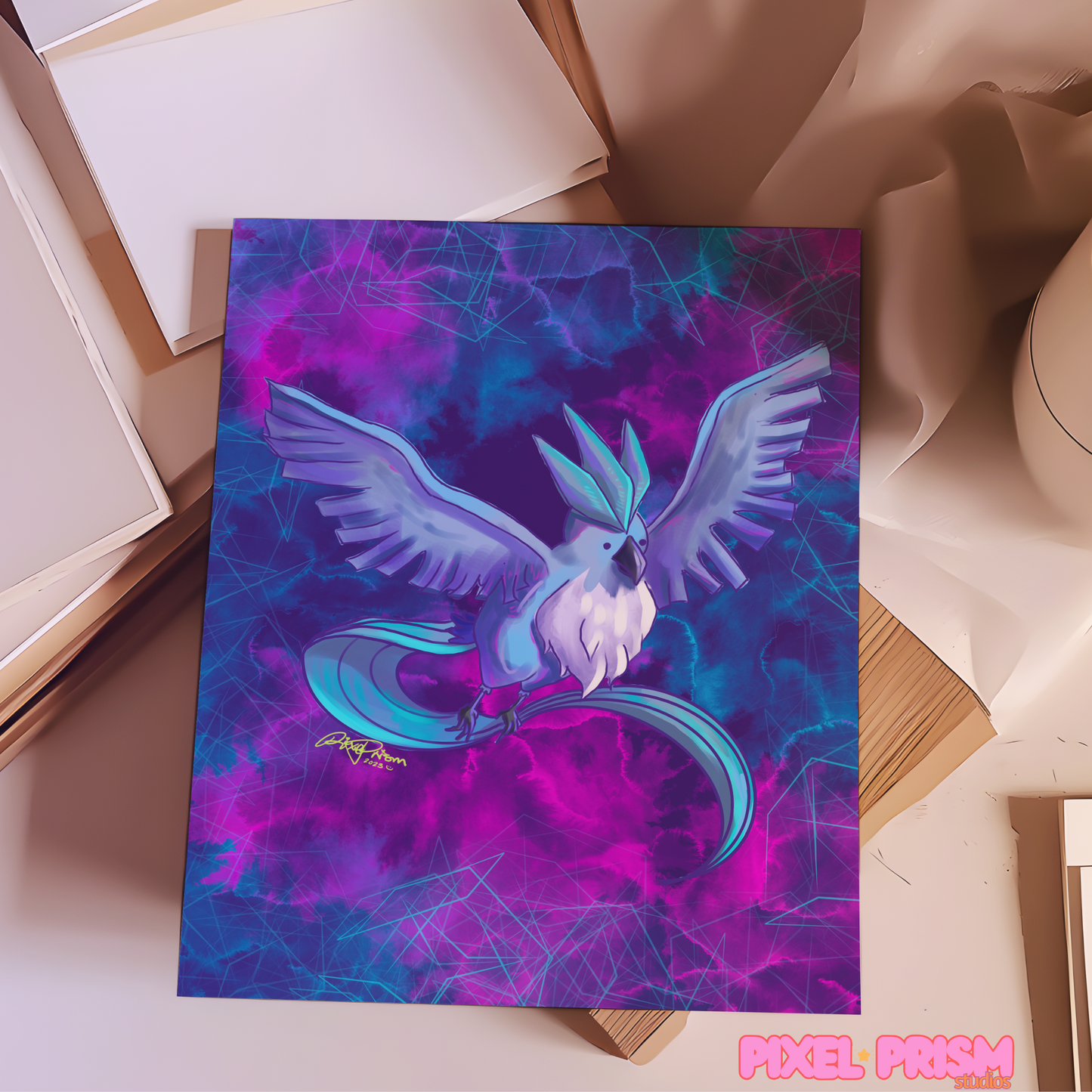 Legendary Birbs | Articuno Original Art Print