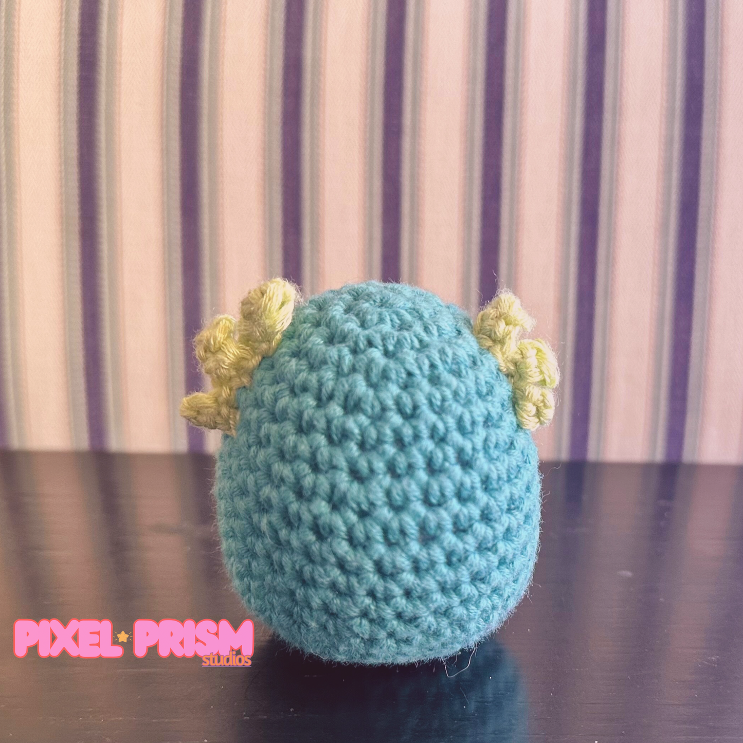 Mini Axolotl Plushie | Handmade Crochet Amigurumi Plush, Desk Sitter