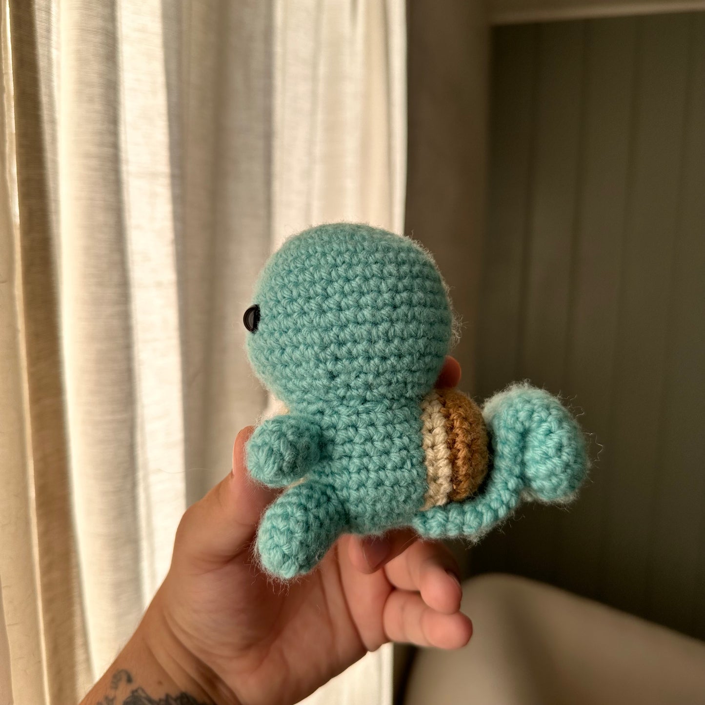 Squirtle | Handmade Crochet Amigurumi Plush, Pokémon Stuffed Animal