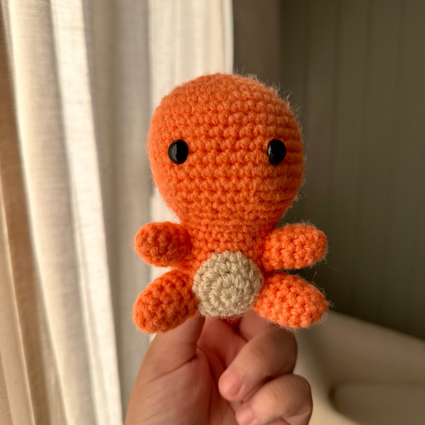 Charmander | Handmade Crochet Amigurumi Plush, Pokémon Stuffed Animal