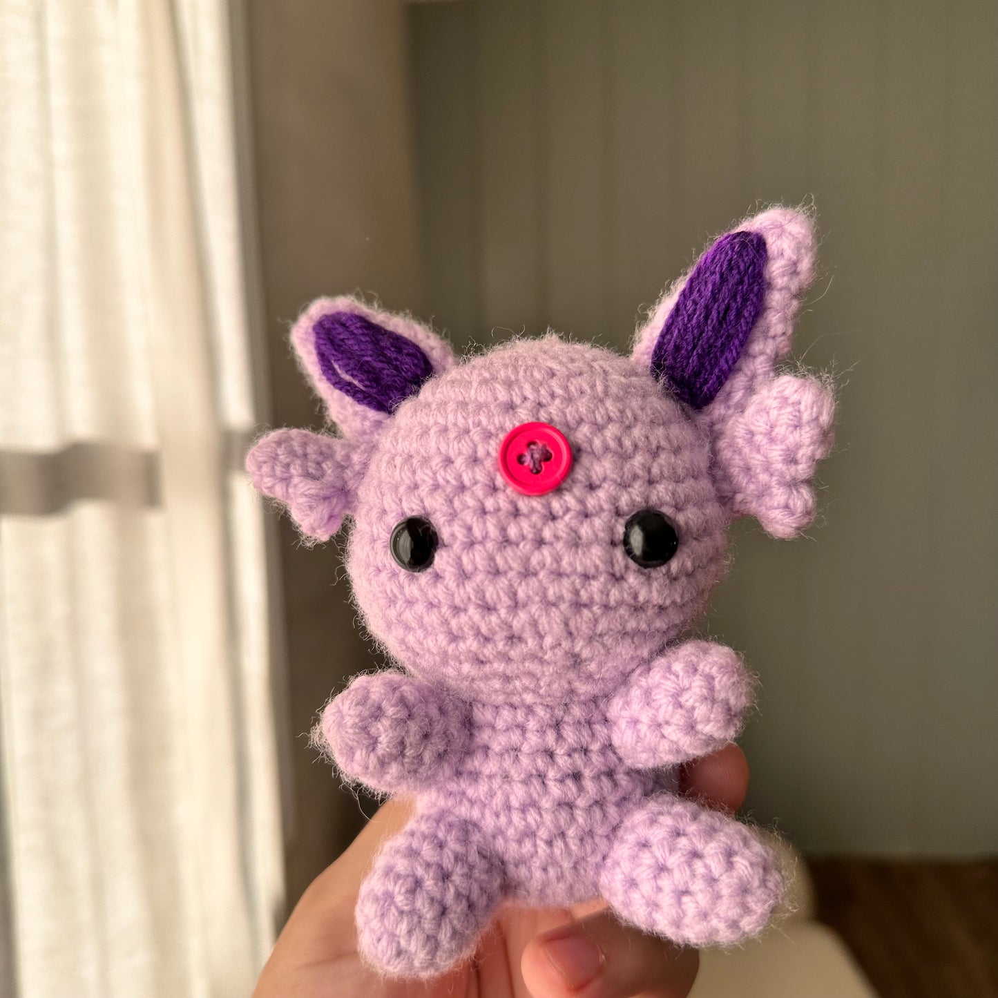 Espeon | Handmade Crochet Amigurumi Plush, Pokémon Stuffed Animal