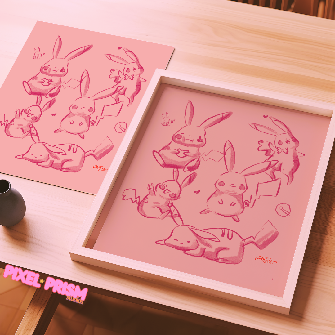 Daily Moods | Pikachu Original Art Print