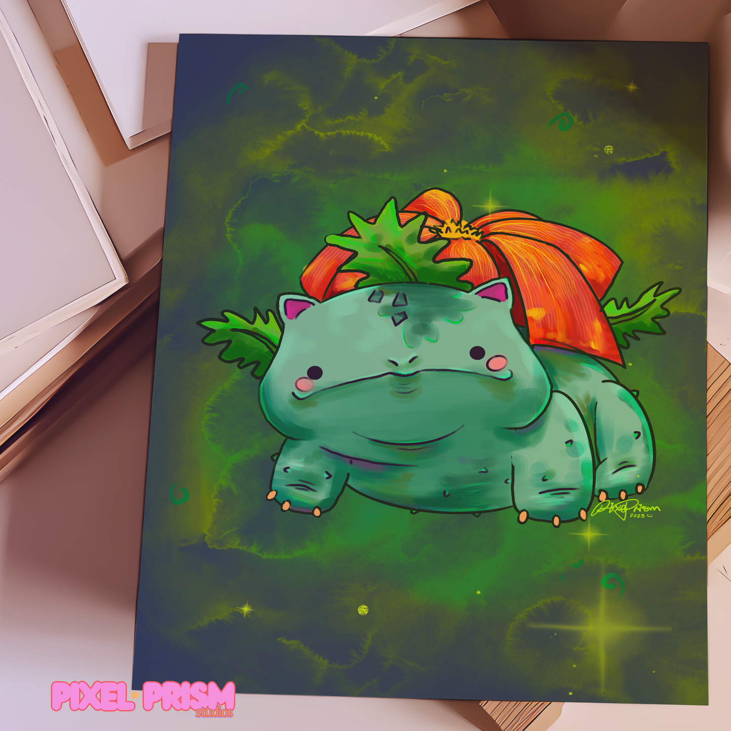 Gen 1 Starters | Venusaur Original Art Print